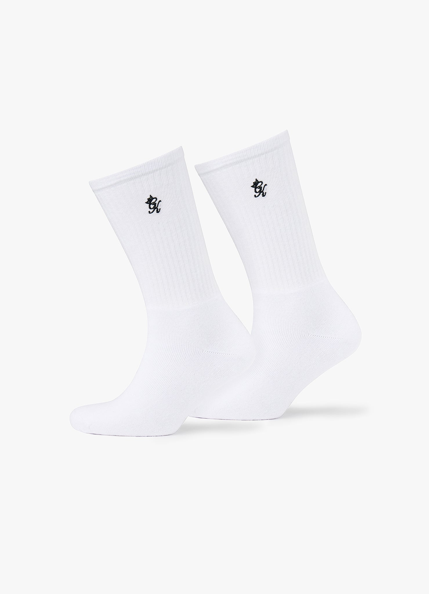 Gym King Core Sock (2pk) - Black/White
