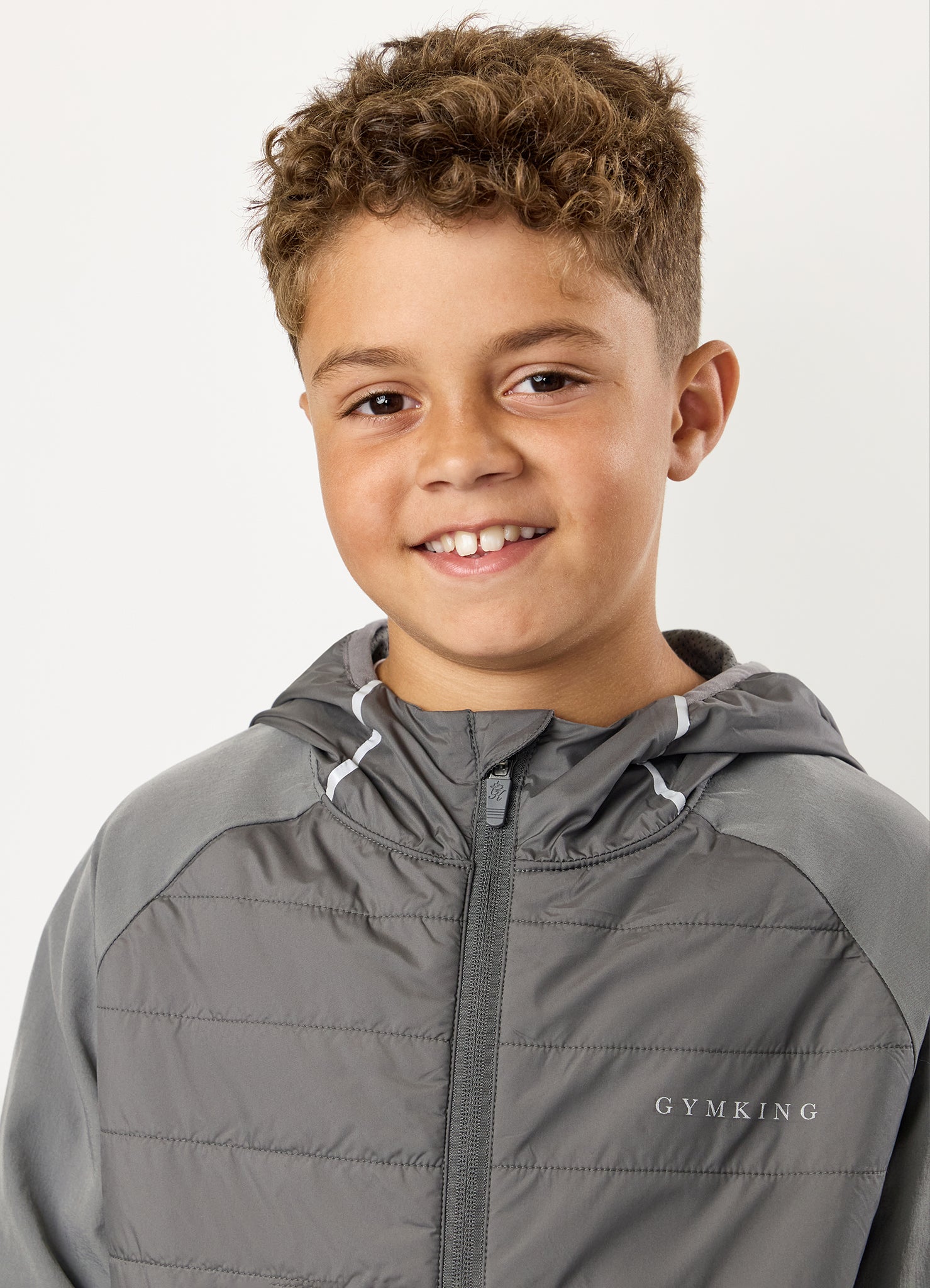 Gym King Kids Endurance Hybrid Jacket - Grey Multi