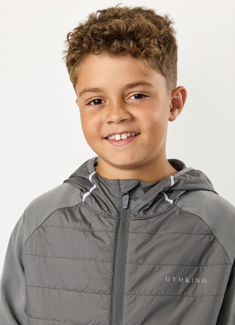 Gym King Kids Endurance Hybrid Jacket - Grey Multi