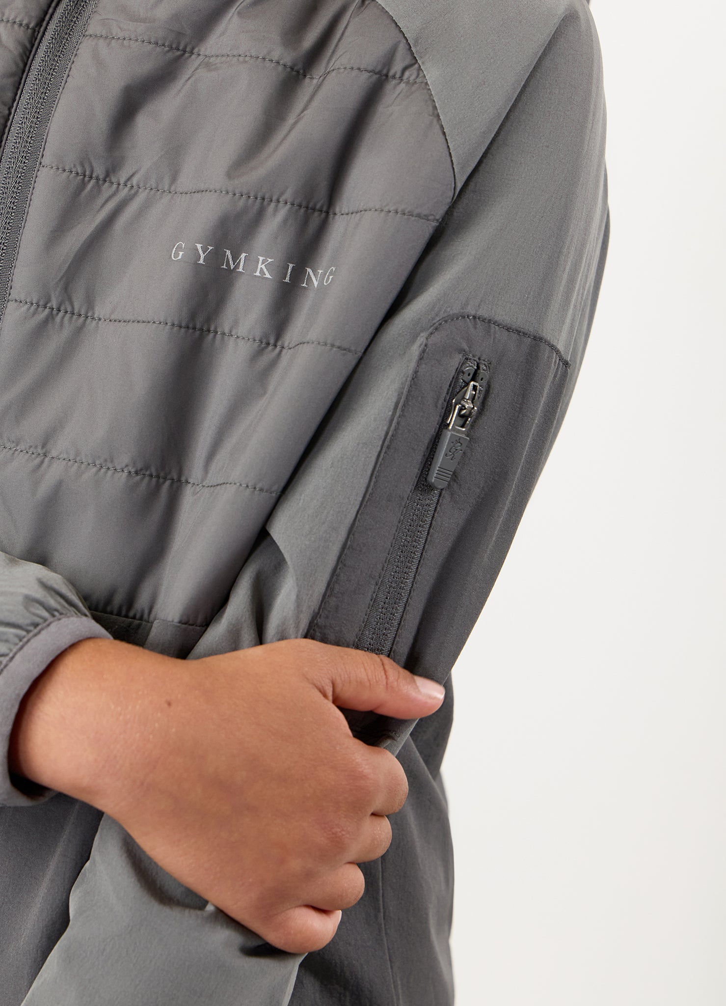 Gym King Kids Endurance Hybrid Jacket - Grey Multi