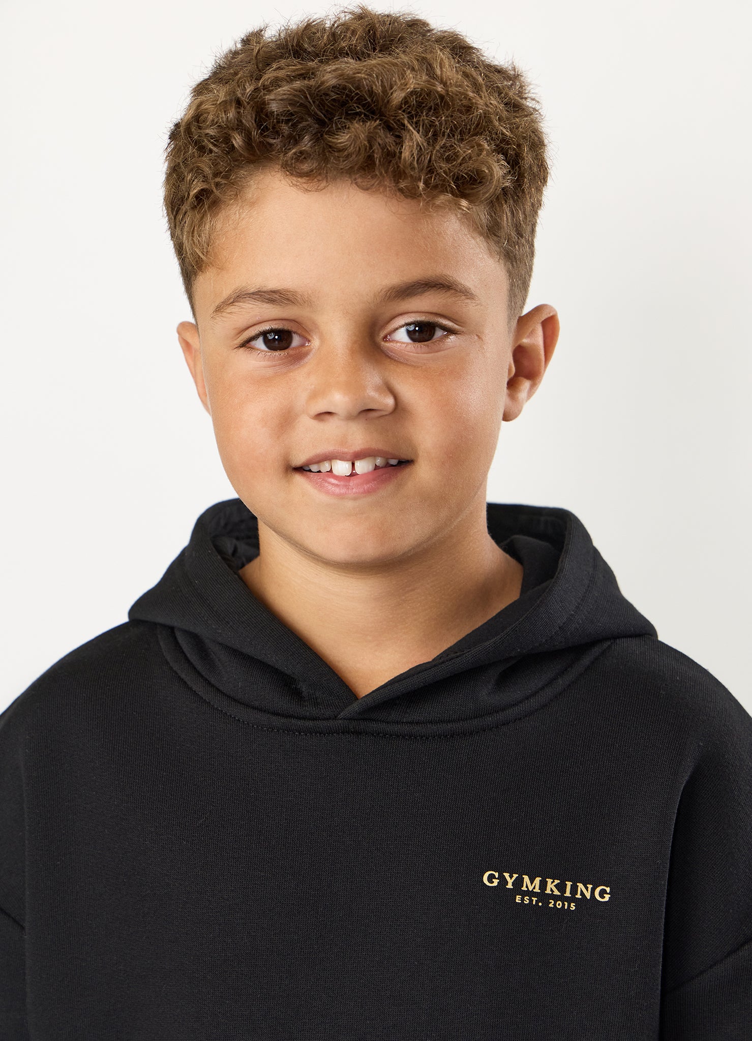 Gym King Kids Established Hood - Black/Gold