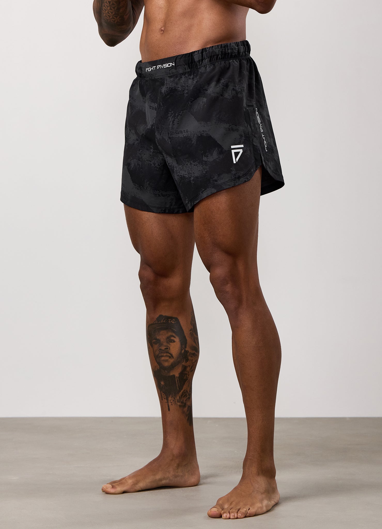 Gym King Fight Division Combat 5" Short - Graphite Print