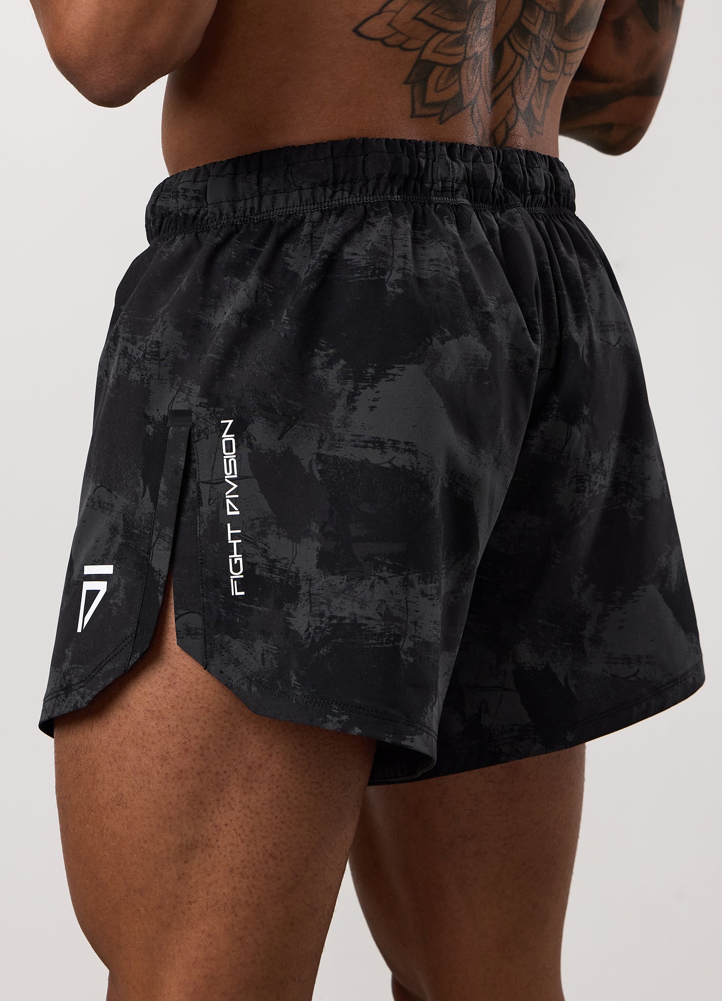 Gym King Fight Division Combat 5" Short - Graphite Abstract Print