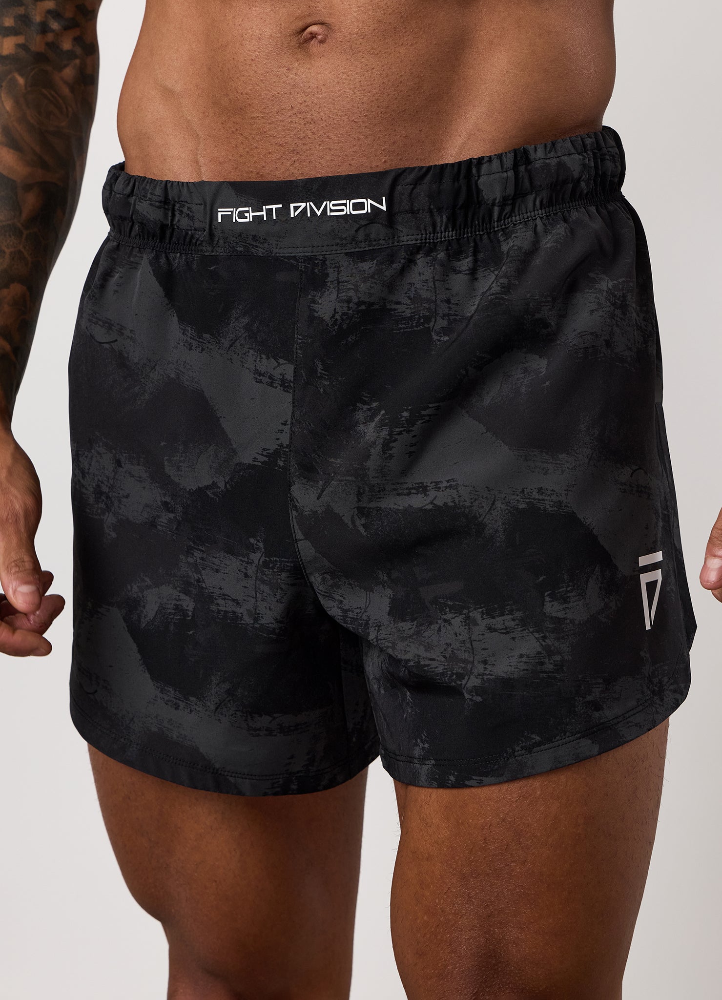 Gym King Fight Division Combat 5" Short - Graphite Print