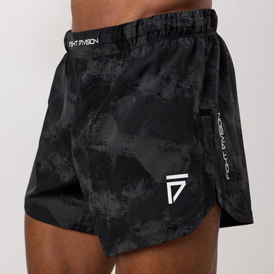 Gym King Fight Division Combat 5" Short - Graphite Abstract Print