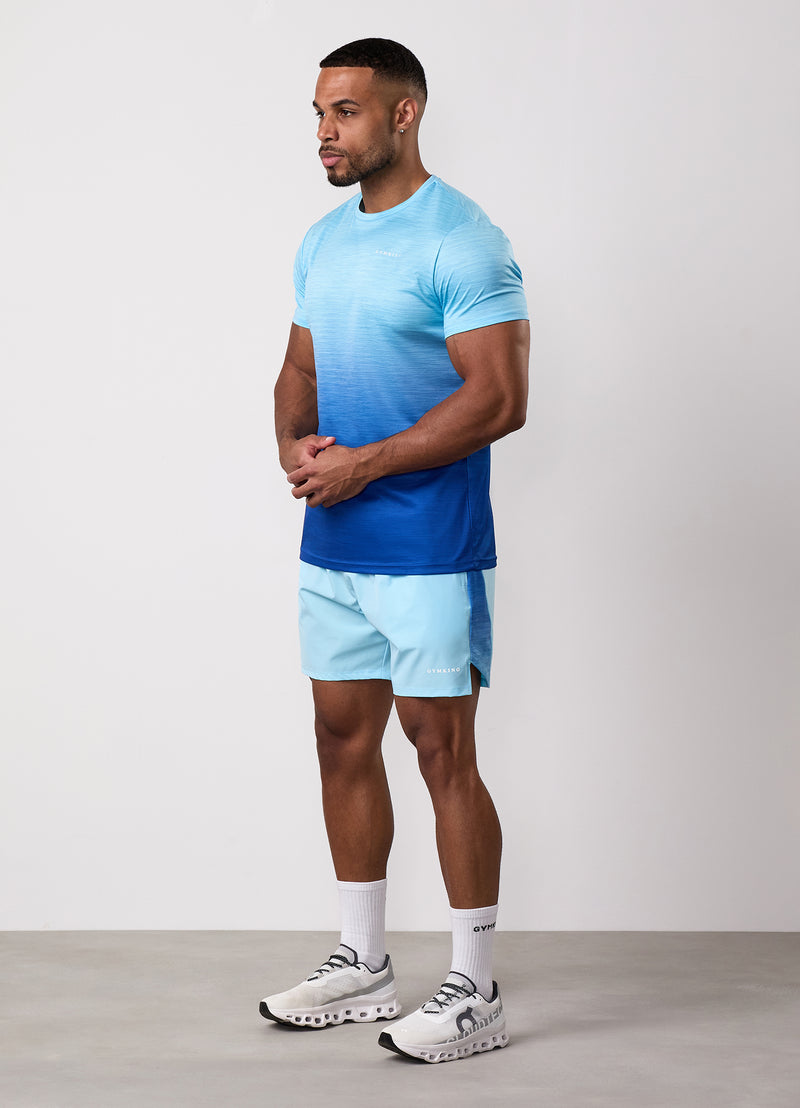 Gym King Ombre Space Dye Tee - Ocean Breeze