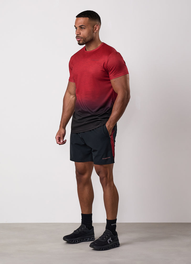 Gym King Ombre Space Dye Tee - Salsa