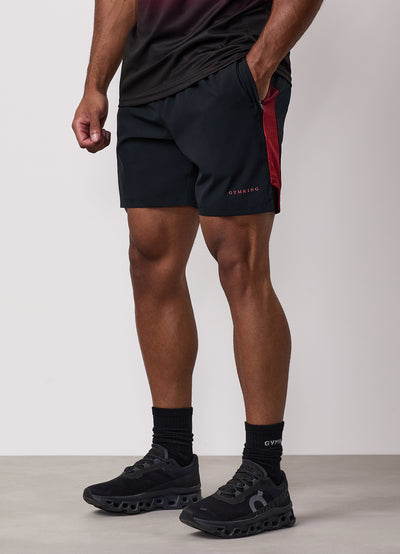 Gym King Ombre Space Dye Short - Salsa/Black