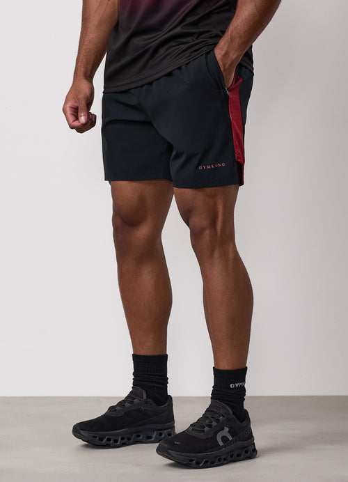 Gym King Ombre Space Dye Short - Salsa/Black