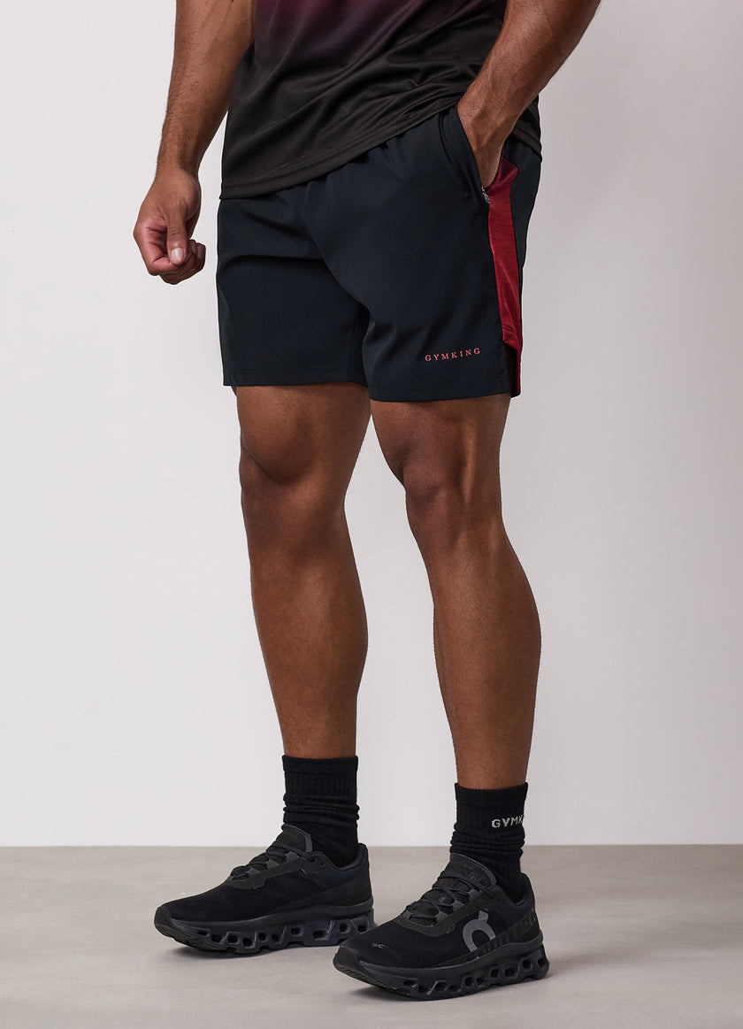 Gym King Ombre Space Dye Short - Salsa/Black