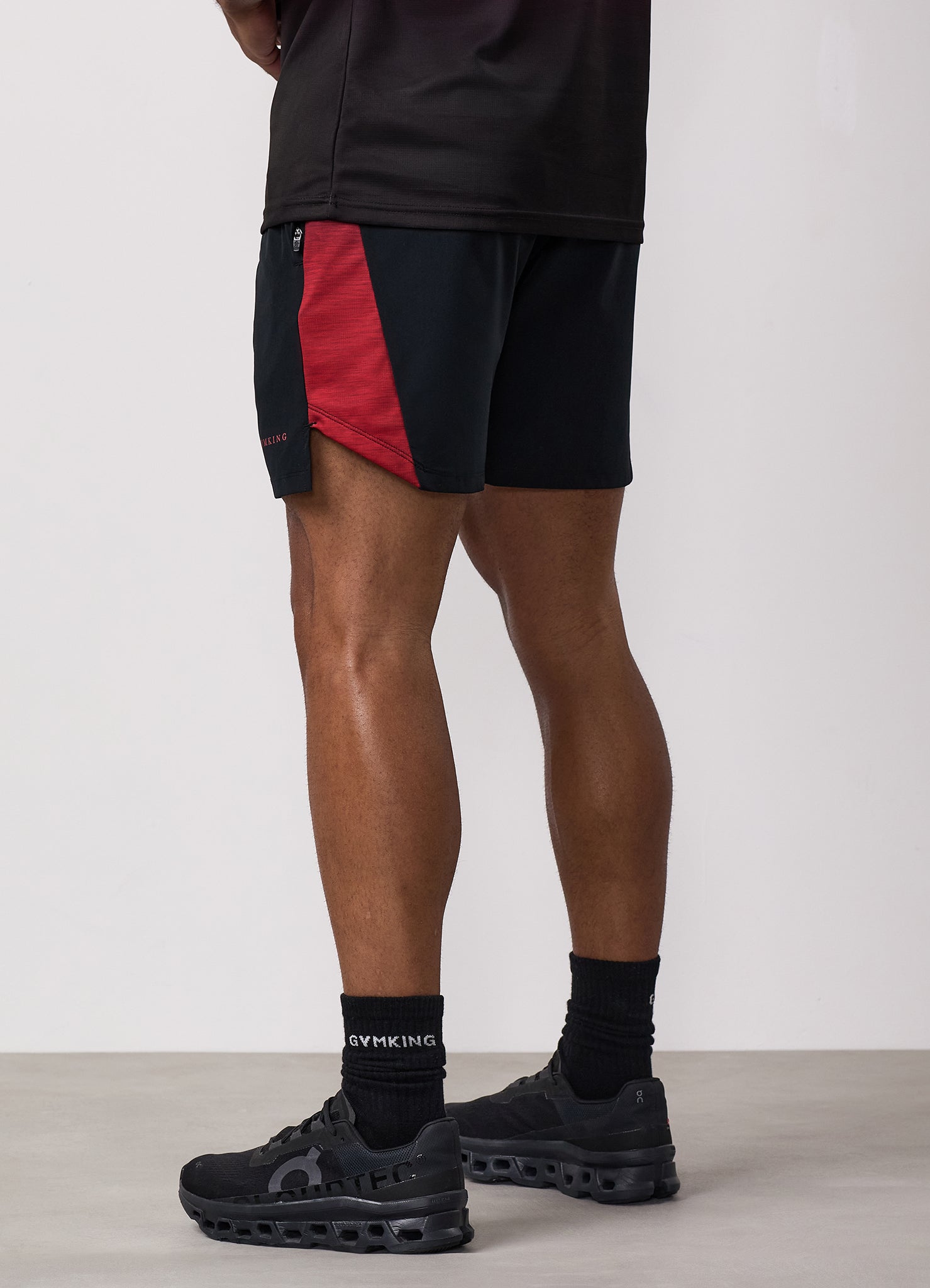 Gym King Ombre Space Dye Short - Salsa/Black
