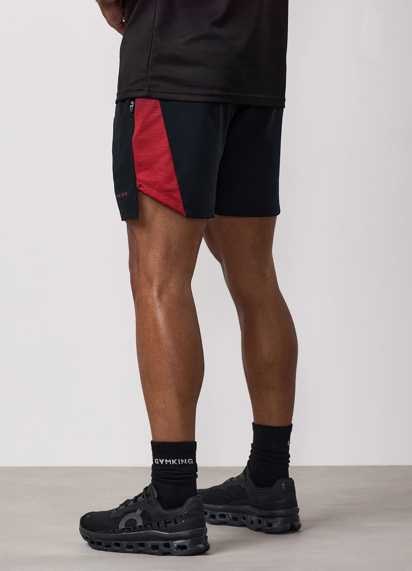 Gym King Ombre Space Dye Short - Salsa/Black