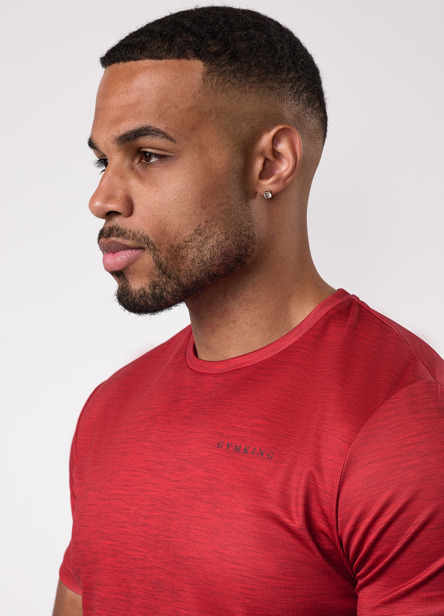 Gym King Ombre Space Dye Tee - Salsa