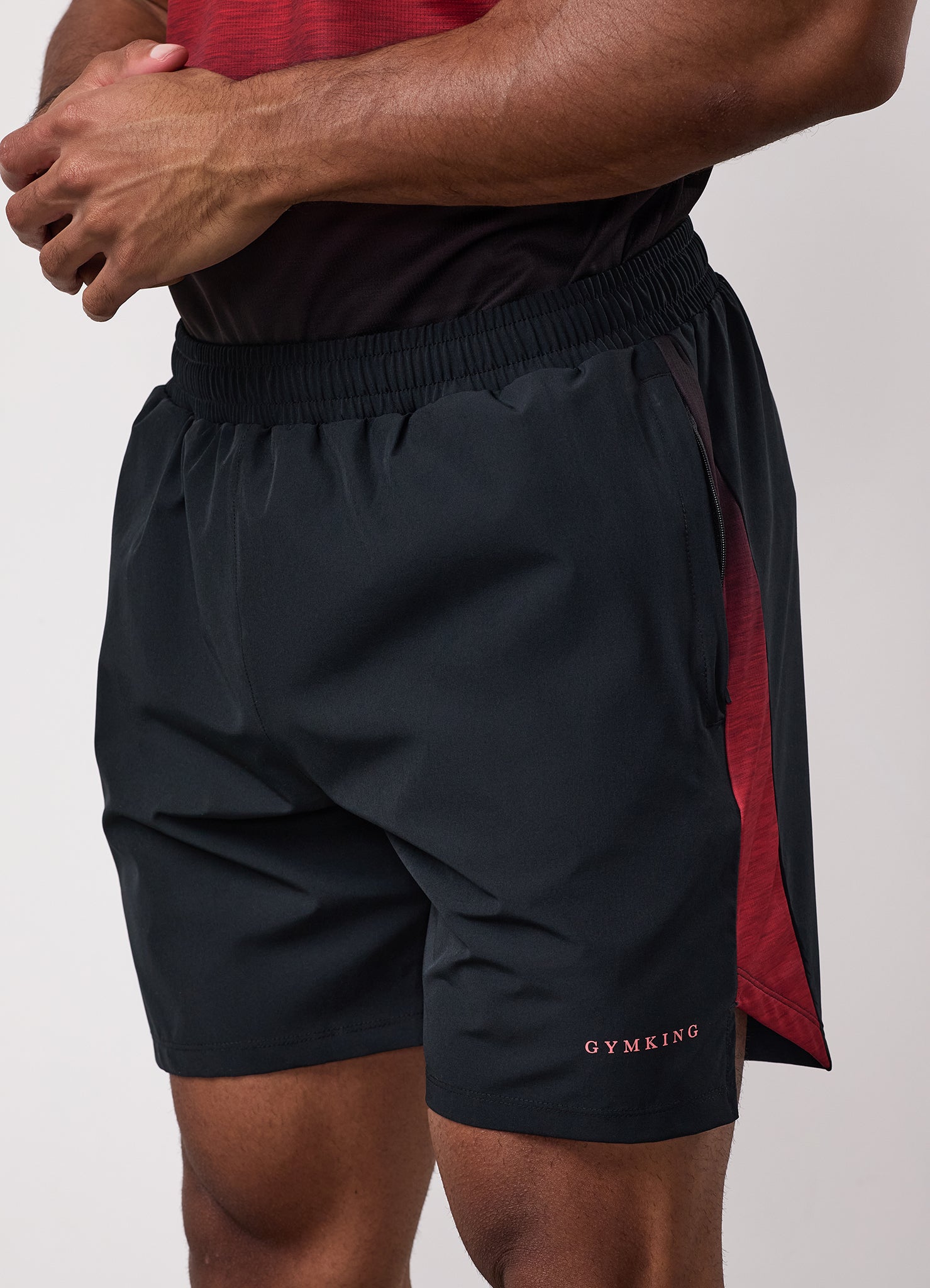 Gym King Ombre Space Dye Short - Salsa/Black