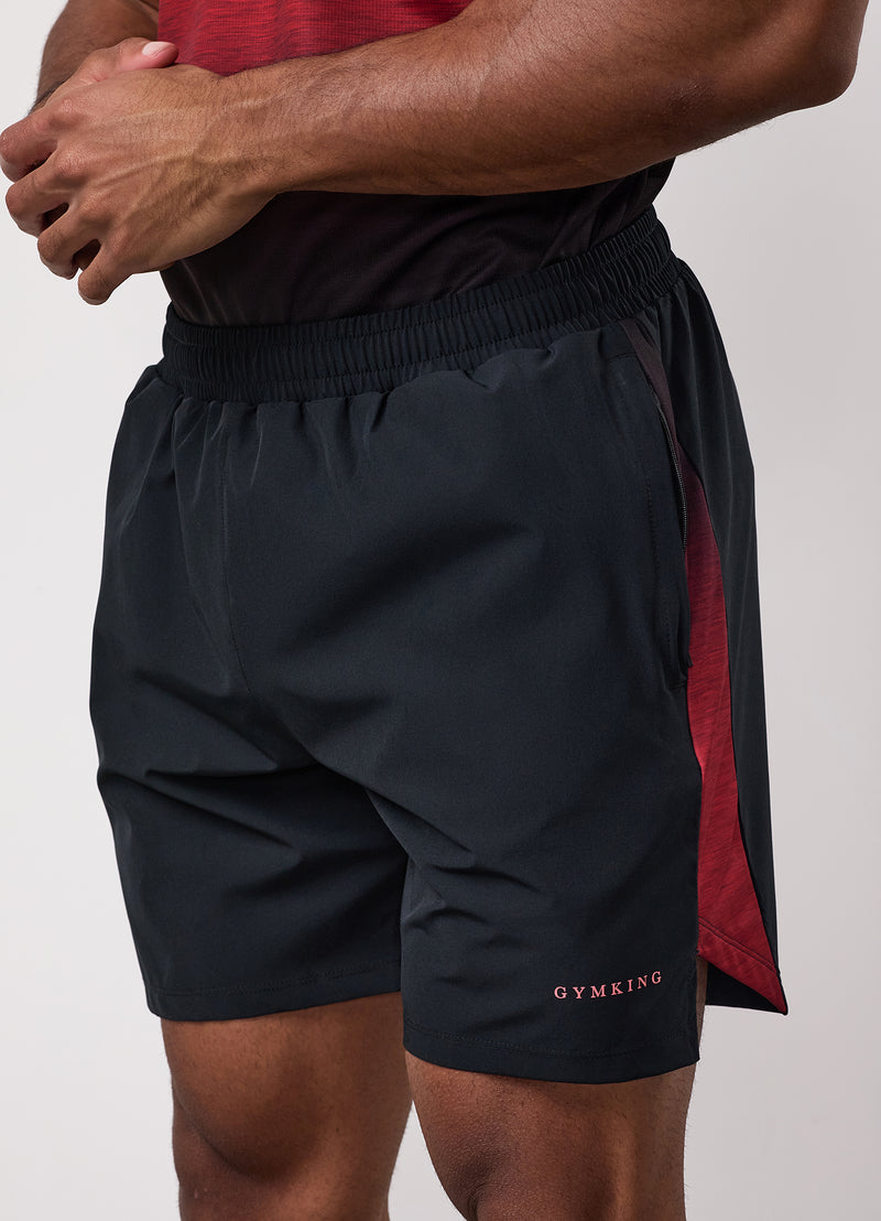 Gym King Ombre Space Dye Short - Salsa/Black