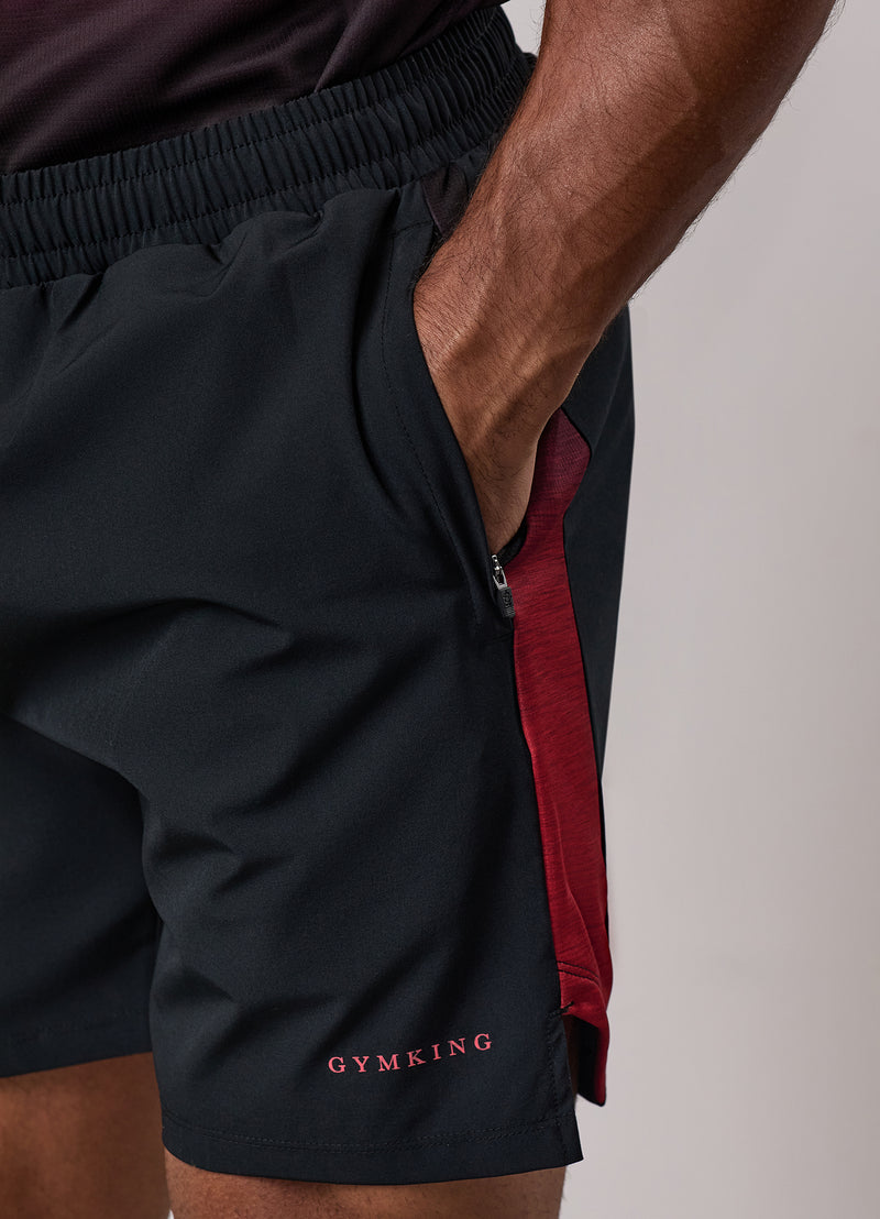 Gym King Ombre Space Dye Short - Salsa/Black