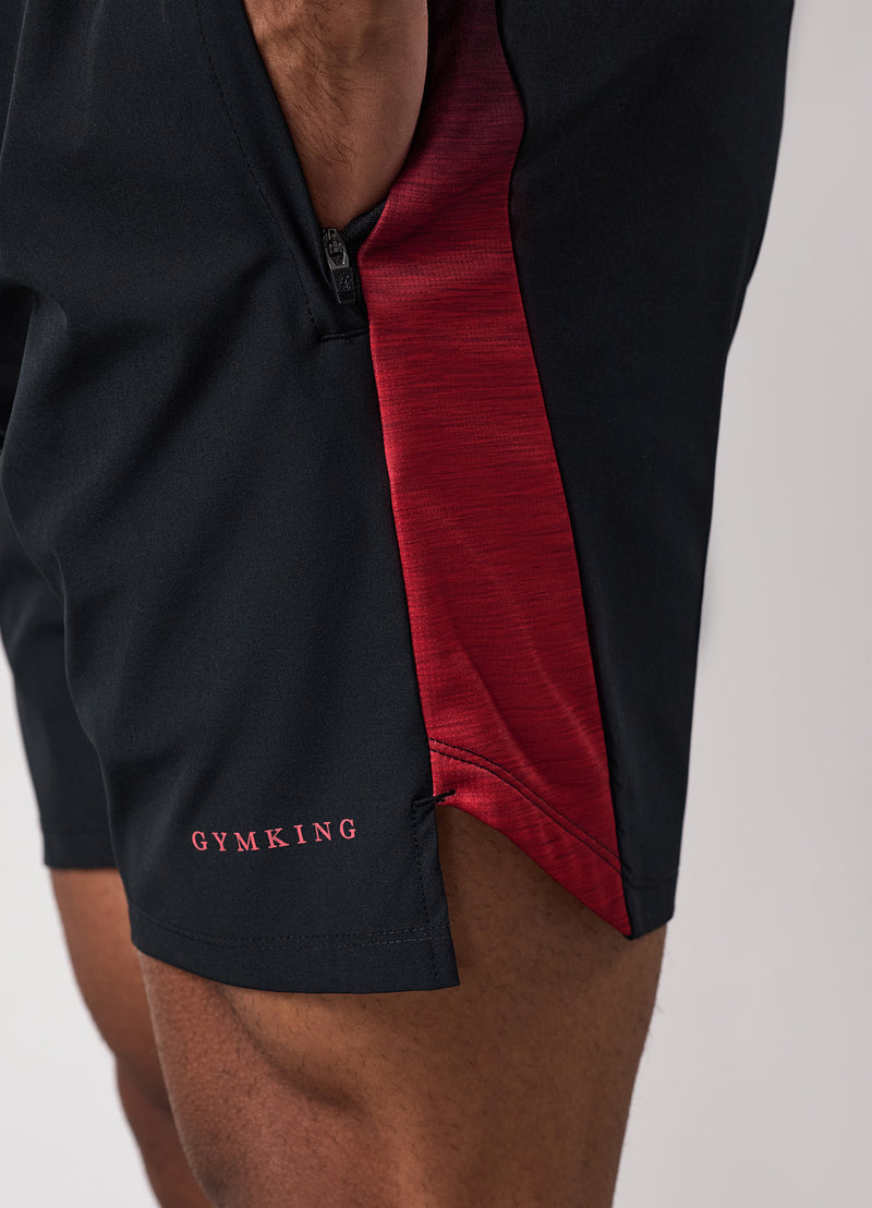 Gym King Ombre Space Dye Short - Salsa/Black