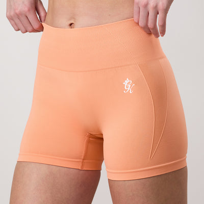 Gym King Power Lightweight Seamless Shorts - Vibrant Peach