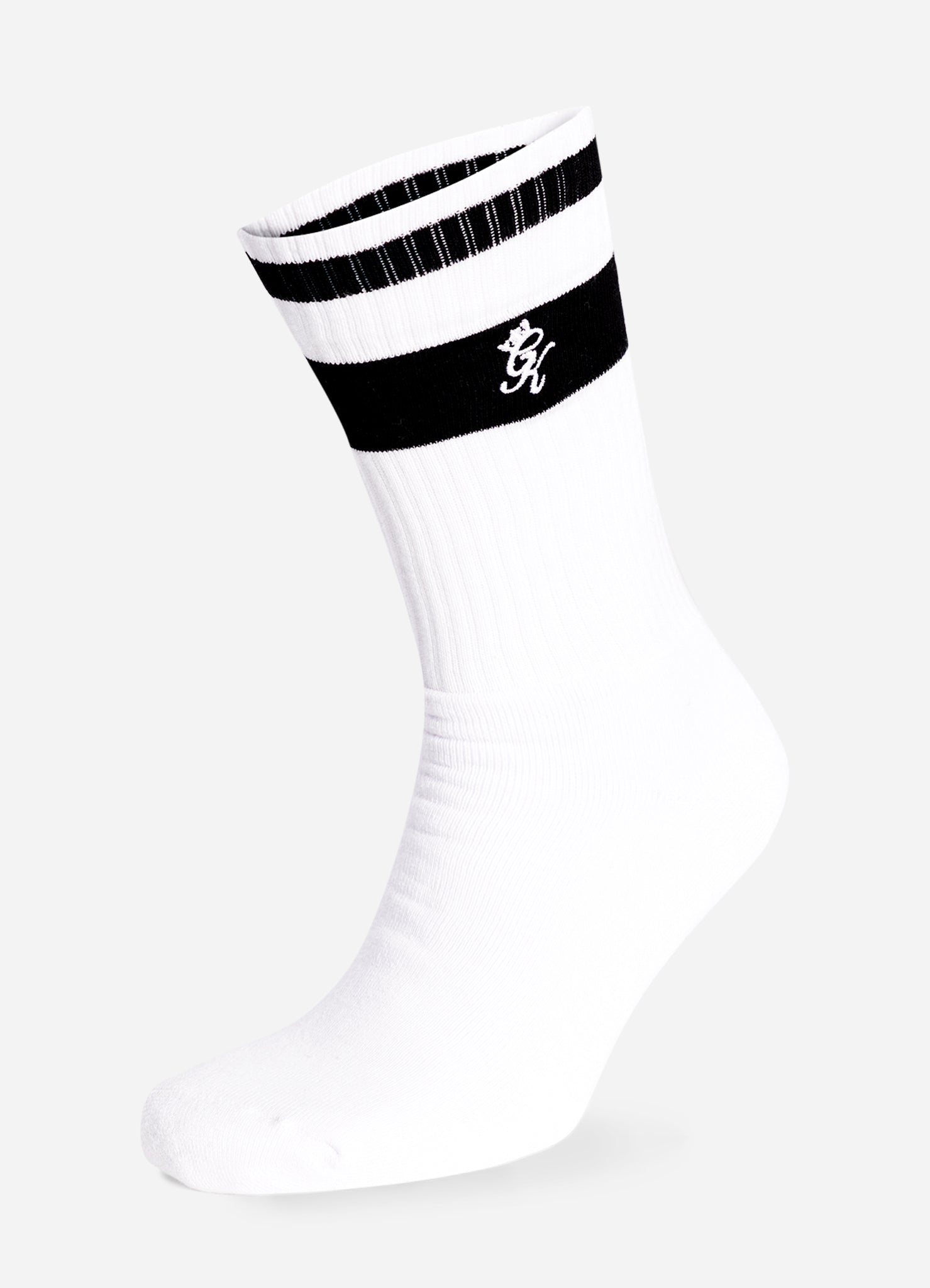 Gym King Ryu Socks (2pk) - White