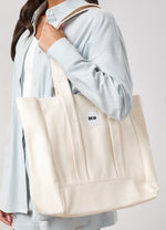 GKW Badge Tote - Light Beige thumbnail
