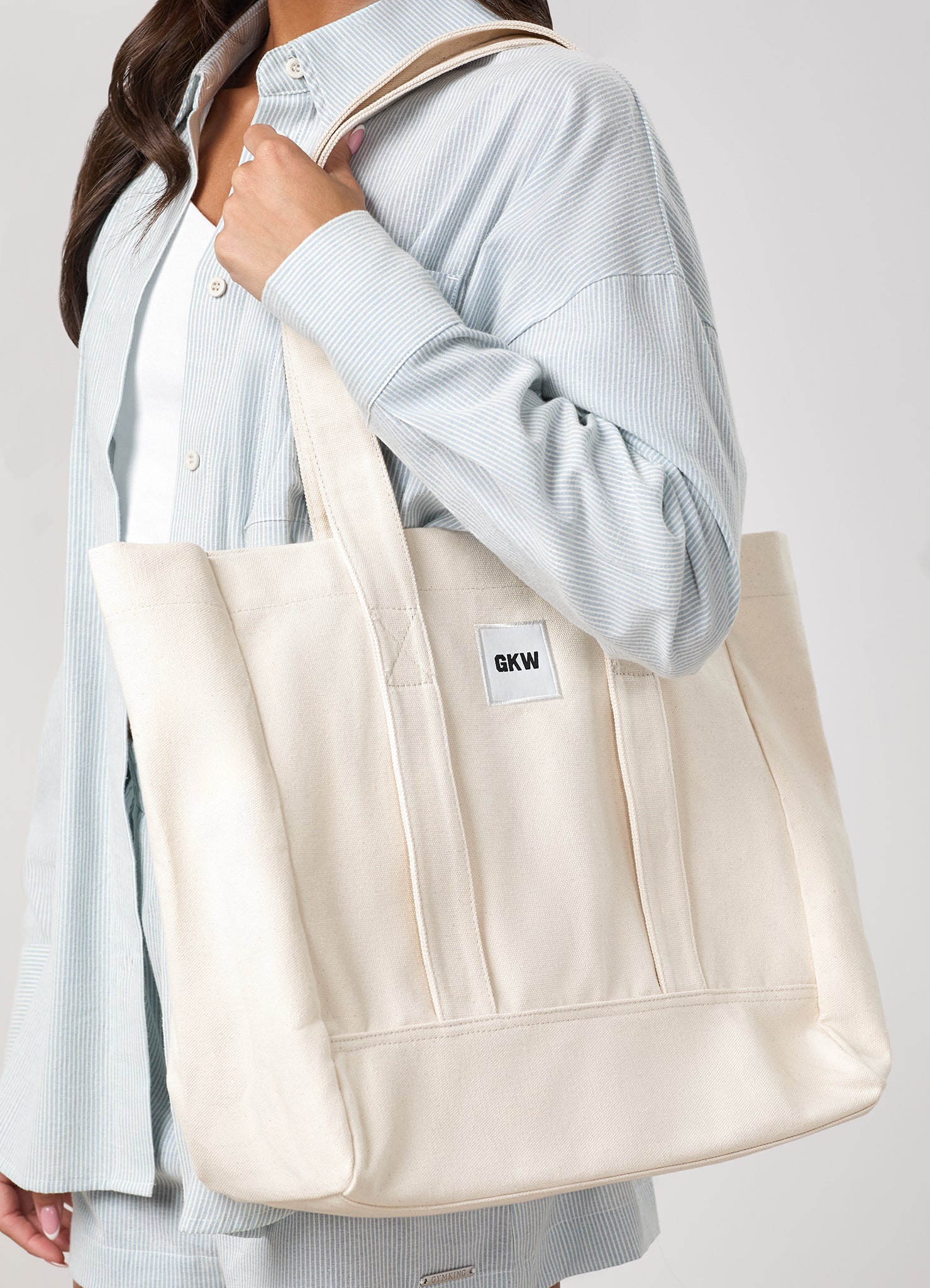 GKW Badge Tote - Light Beige