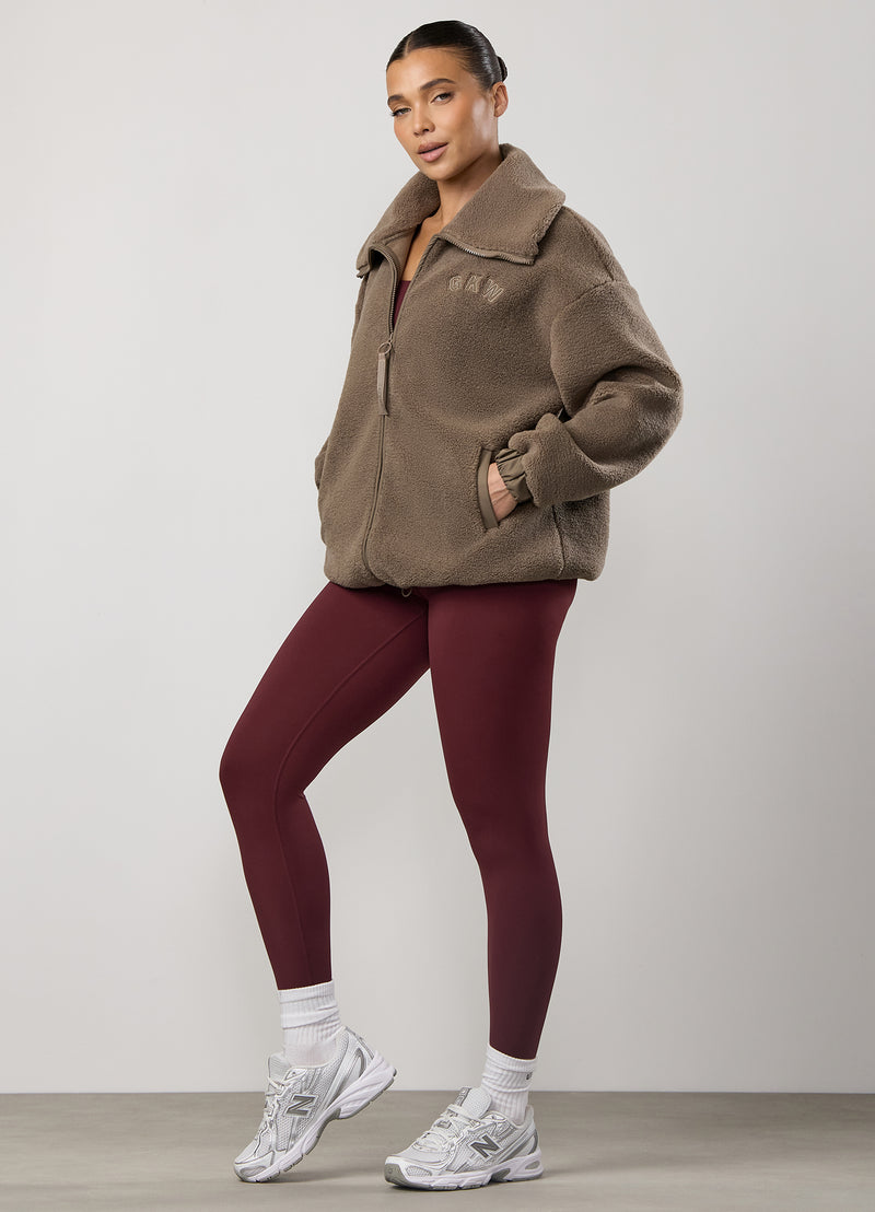 GKW Borg Full Zip Funnel - Truffle