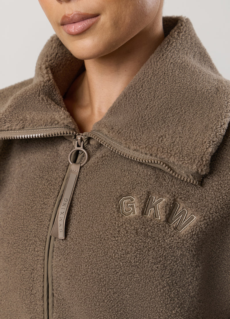 GKW Borg Full Zip Funnel - Truffle