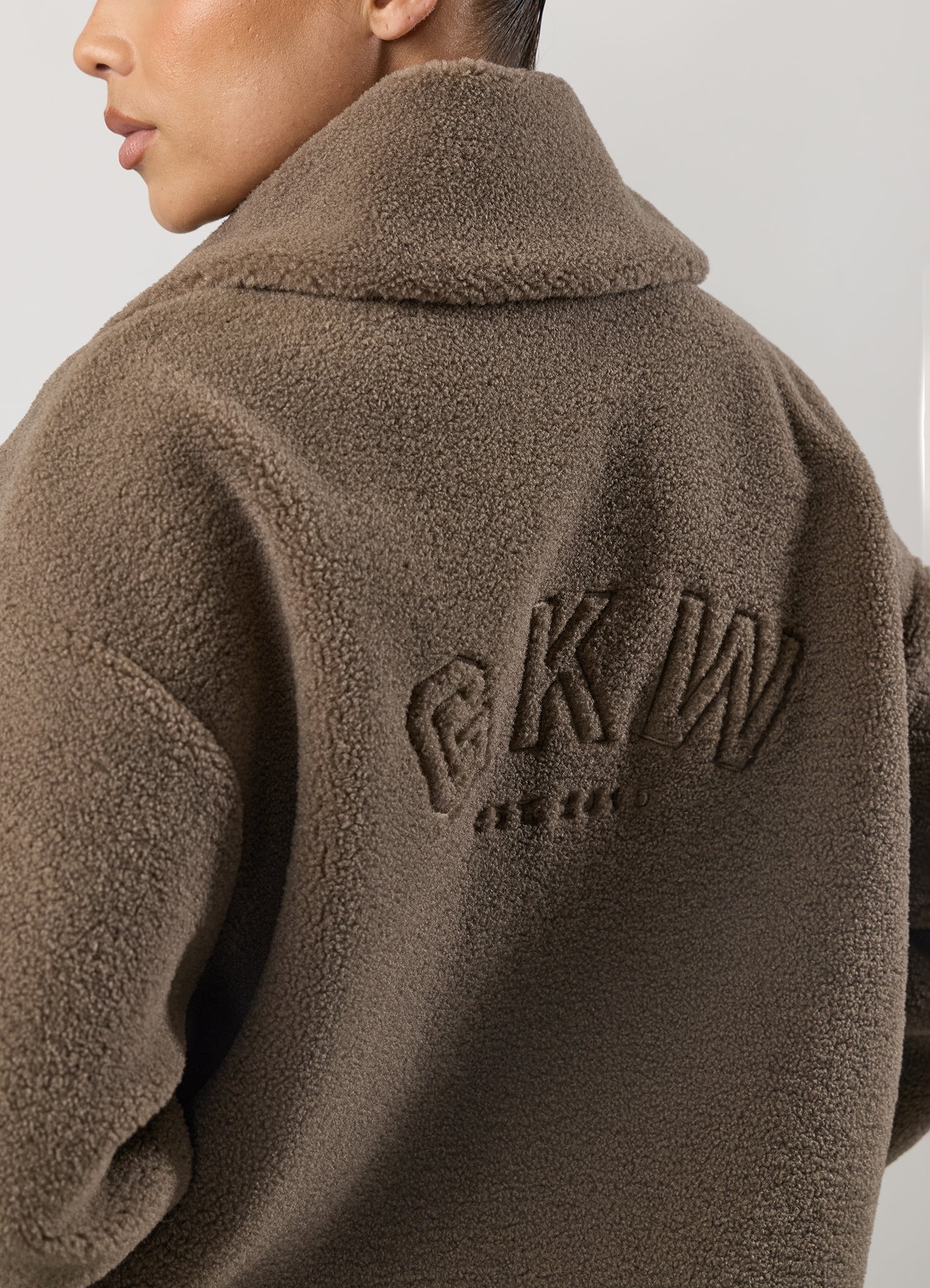 GKW Borg Full Zip Funnel - Truffle
