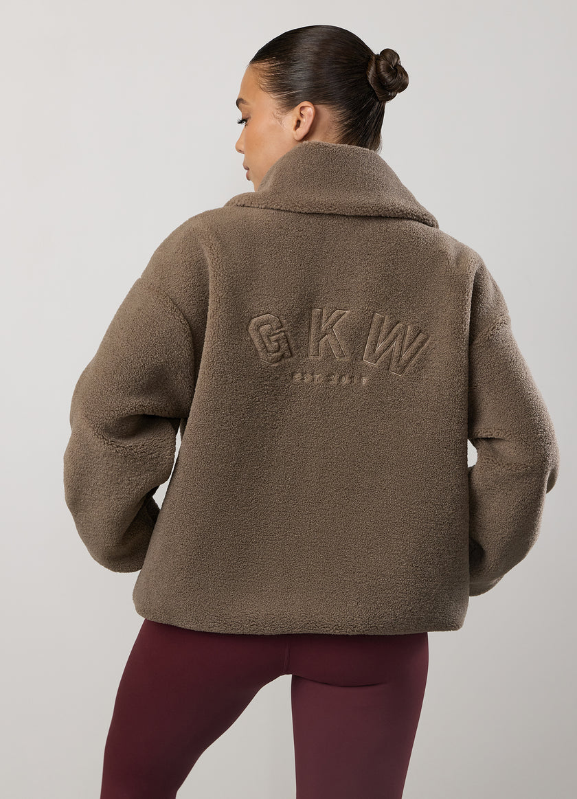 GKW Borg Full Zip Funnel - Truffle