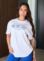 GKW Boyfriend Tee - White/Jewel Blue thumbnail