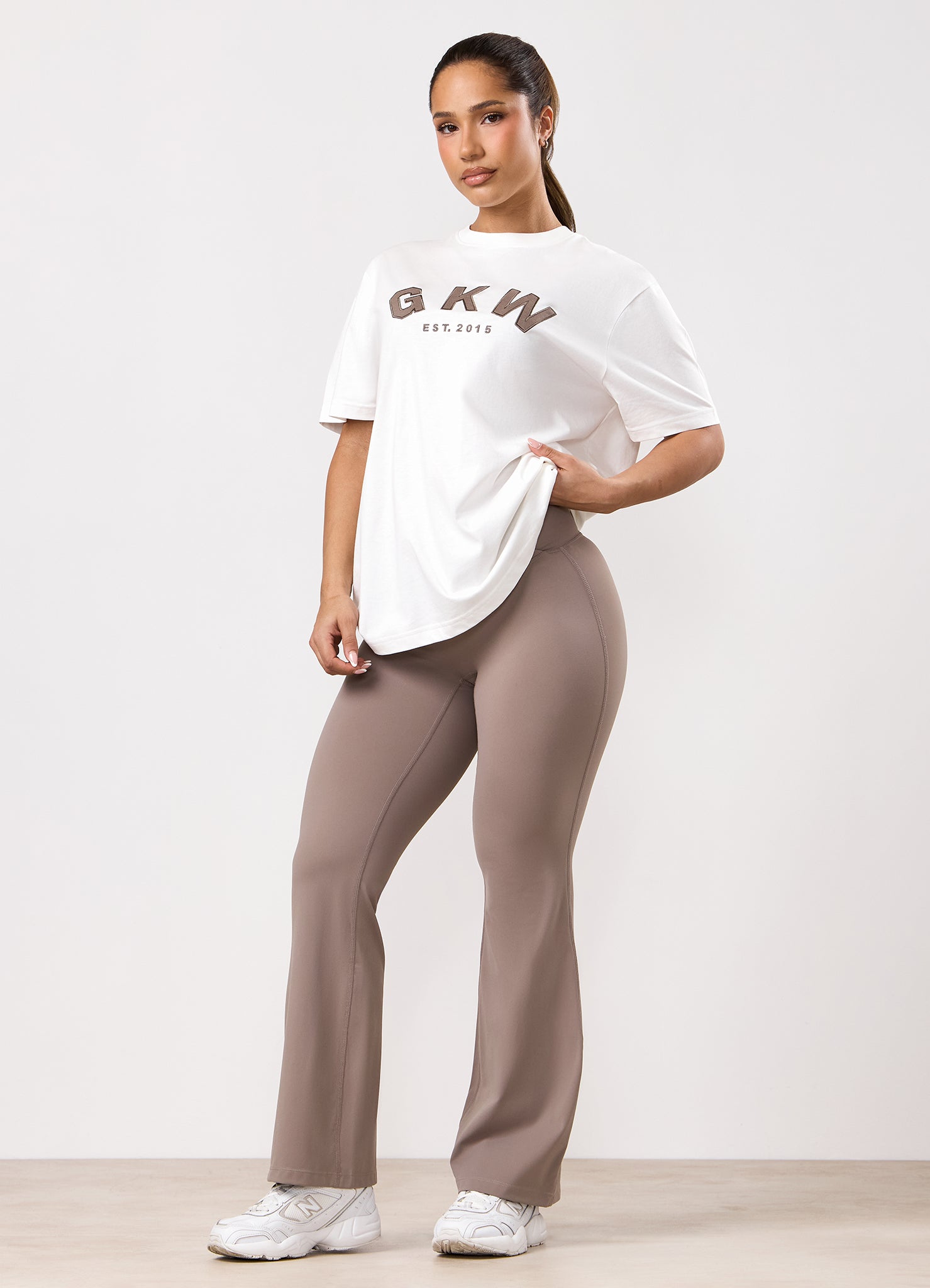 GKW Boyfriend Tee - Cream/Fawn