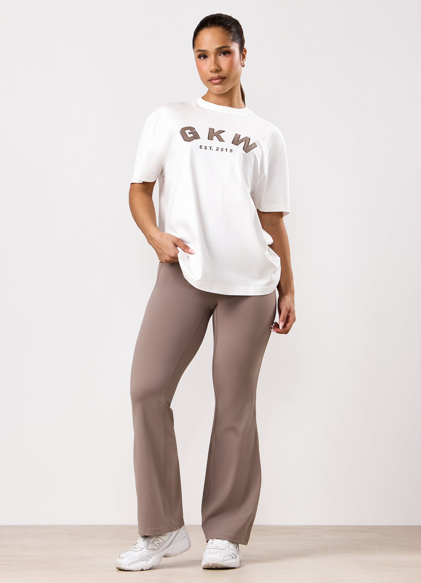 GKW Boyfriend Tee - Cream/Fawn