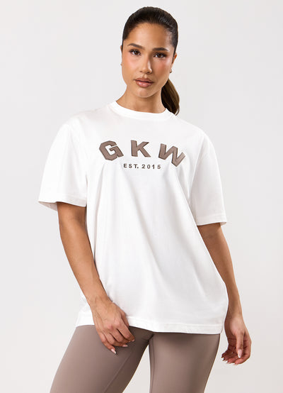 GKW Boyfriend Tee - Cream/Fawn