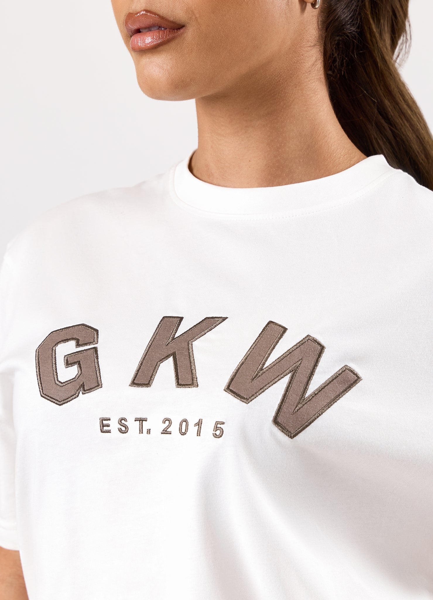 GKW Boyfriend Tee - Cream/Fawn