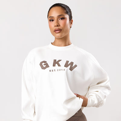 GKW Oversized Crew - Cream/Fawn