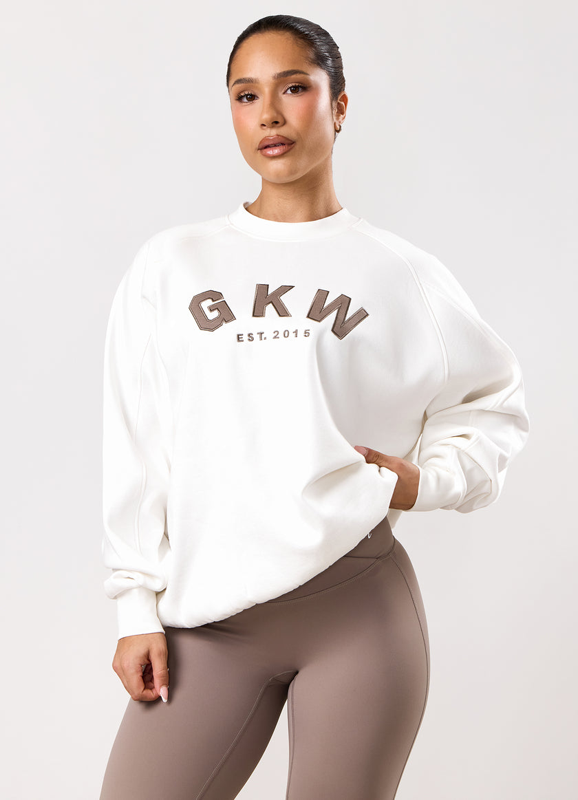 GKW Oversized Crew - Cream/Fawn