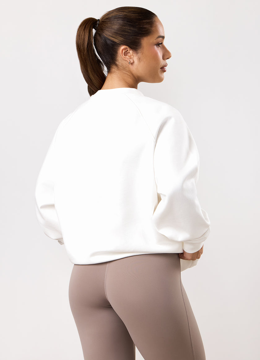 GKW Oversized Crew - Cream/Fawn