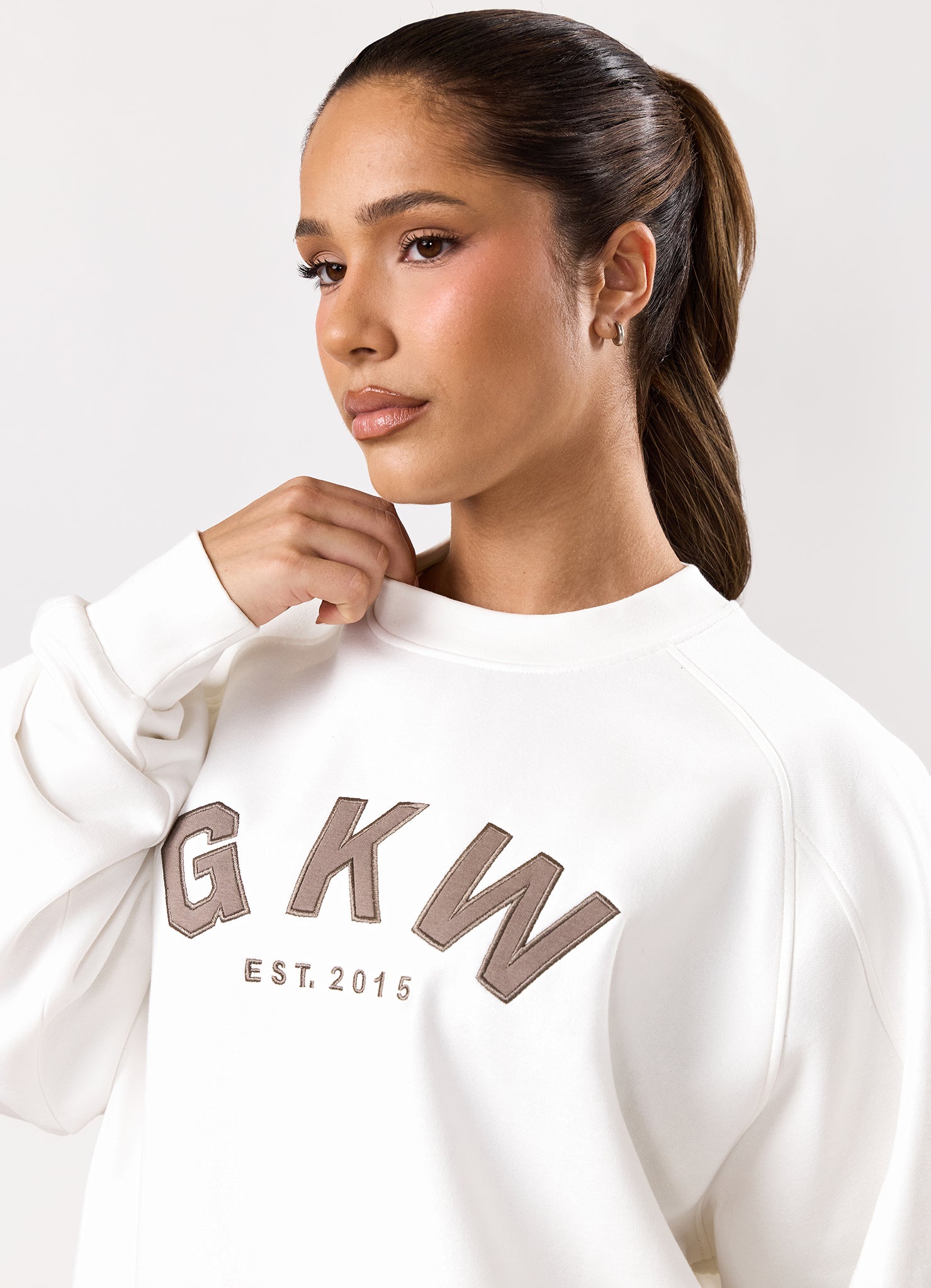 GKW Oversized Crew - Cream/Fawn