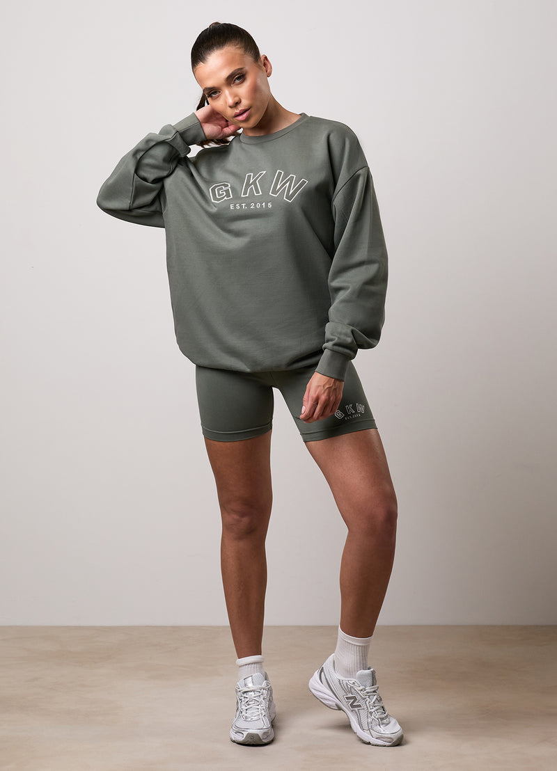 GKW Oversized Crew - Dusk Green