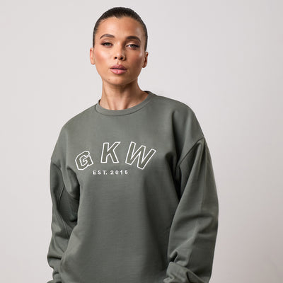 GKW Oversized Crew - Dusk Green