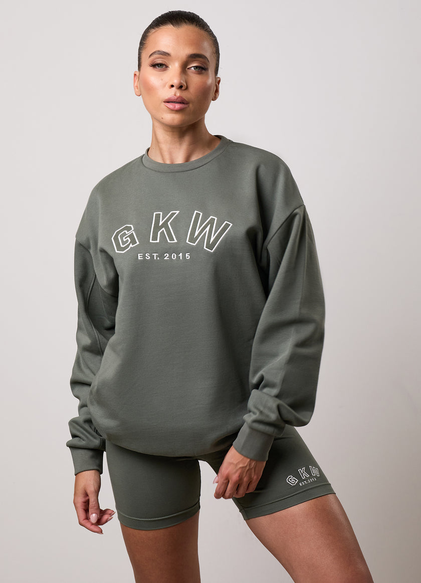 GKW Oversized Crew - Dusk Green
