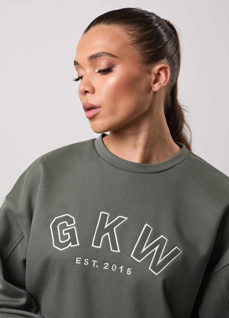 GKW Oversized Crew - Dusk Green