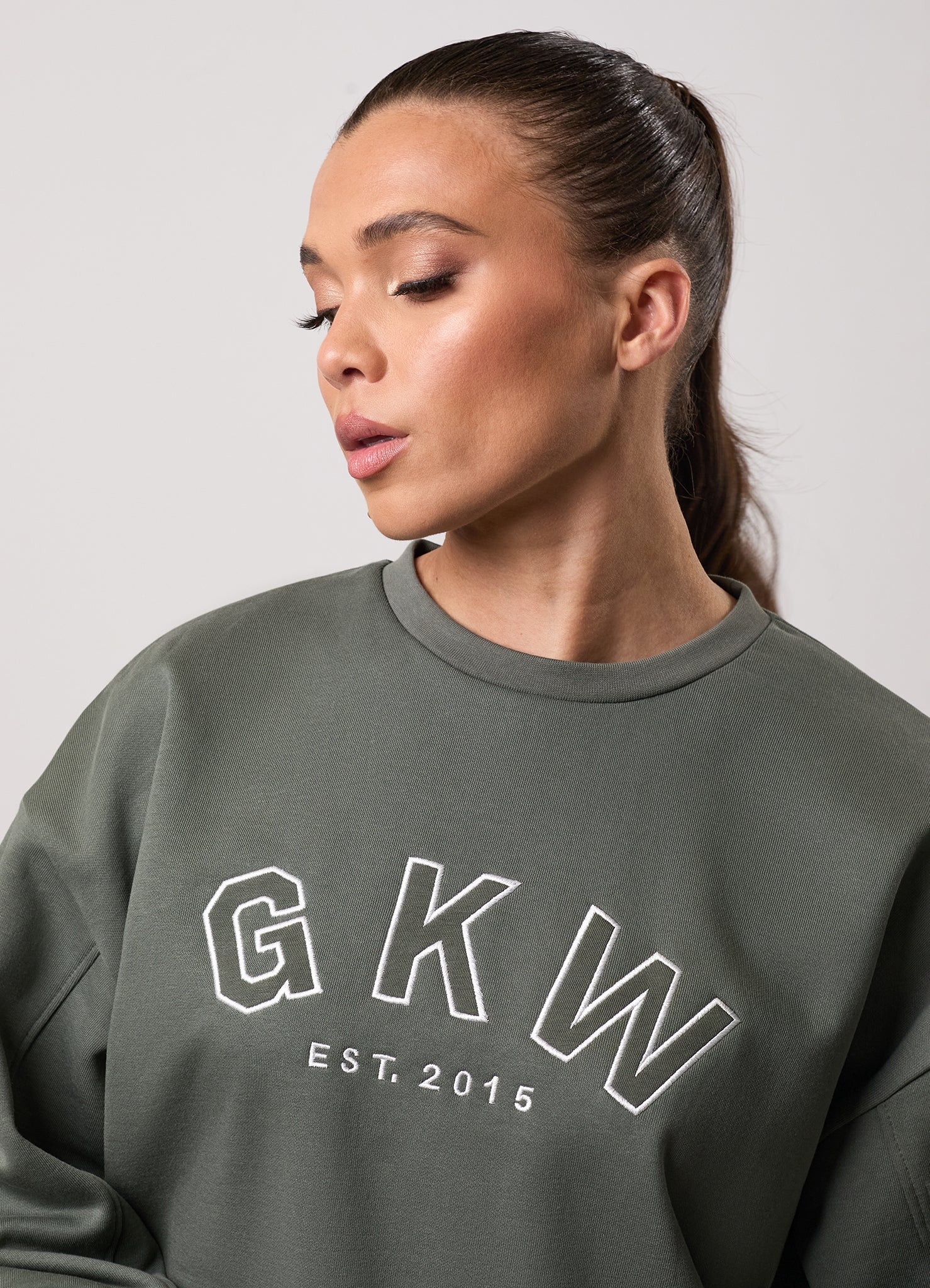 GKW Oversized Crew and Shorts - Dusk Green