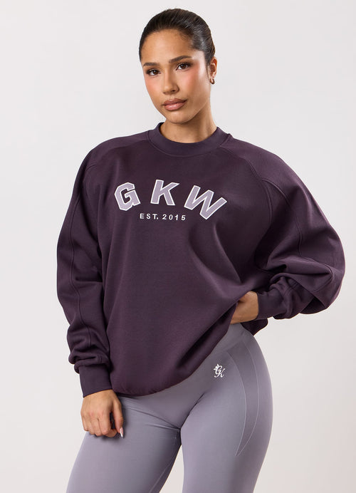 GKW Oversized Crew - Diep paars