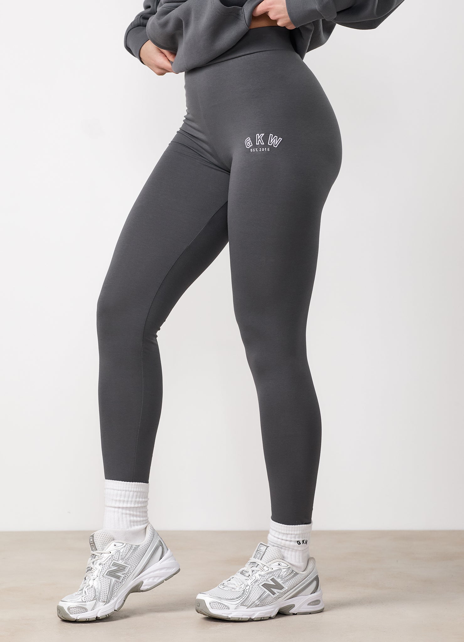 GKW Jersey Legging - Gunmetal Grey/Hyacinth