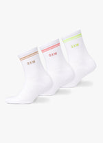 GKW Tipping Crew Sock - White/Matcha Green/Pink Blush/Light Stone thumbnail