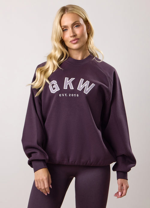 GKW Oversized-Sweatshirt – Deep Purple