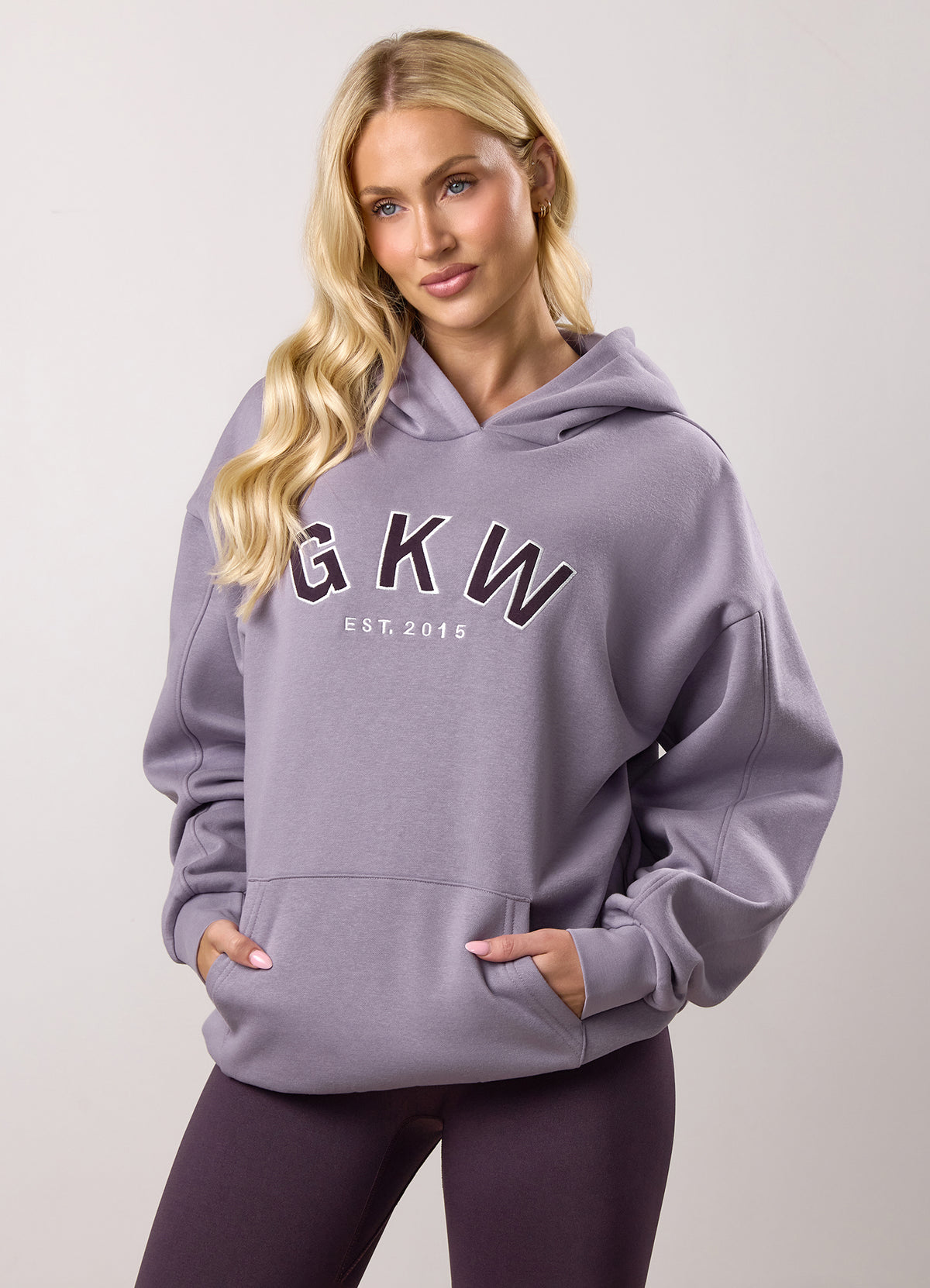 Gym King GKW Relaxed Fit Hoodie - Dusky Purple