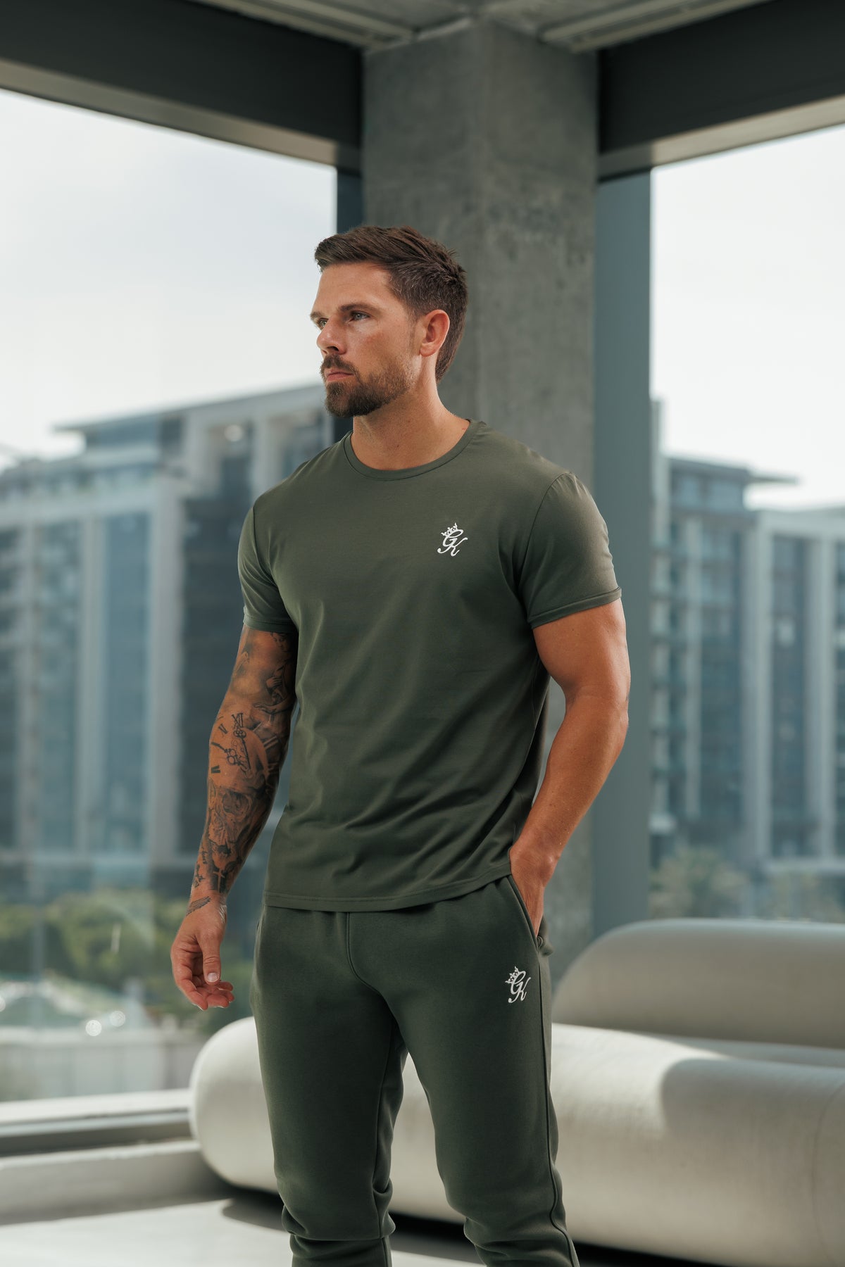 Gym King Fundamental T-Shirt - Warm Khaki