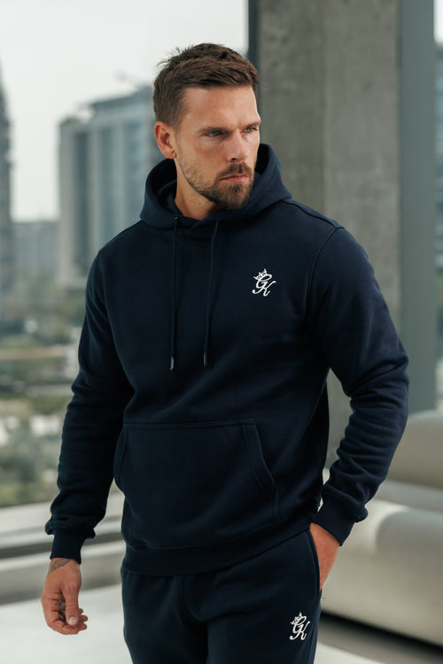 Gym King Fundamental Fleece Hoodie - Navy